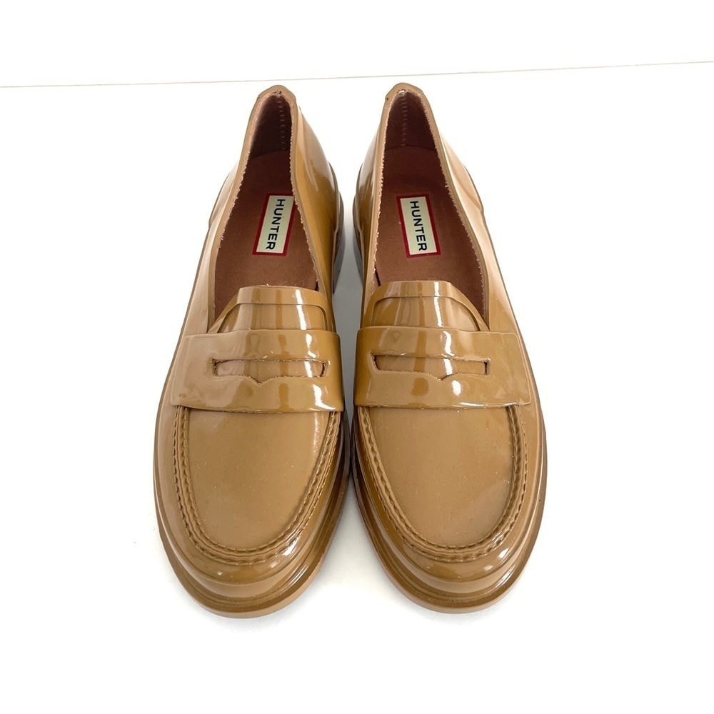 New Hunter Women's Original Waterproof Gloss Penny Loafers